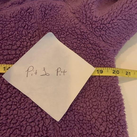 The North Face Girls Thick Fleece Pullover Purple Cozy Shawl Collar Size XL (18) - Picture 8 of 9